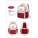  Middle School, High School, and College Students' Schoolbags Stain-Resistant Backpacks ( Meroon)
