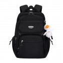  Middle School, High School, and College Students' Schoolbags Stain-Resistant Backpacks ( Black)