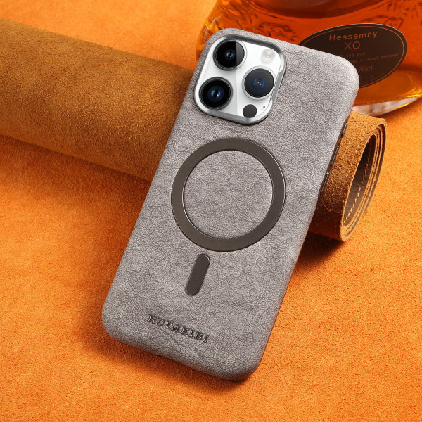 Desert Ruimeibi.case অরিজিনাল লেদার দিয়ে তৈরি |Anti-Fall MagSafe Leather Case PU Leather Electroplated Bezel Case. আইফোন কভার ,মোবাইল না|