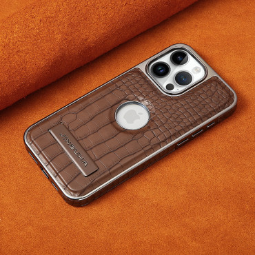 Premium Crocodile skin jinduka Case . আইফোন কভার মোবাইল না Anti-Fall Droop resistant ,Scratch resistant , Smooth Texture precise cutouts and Electroplated Bezel Case.