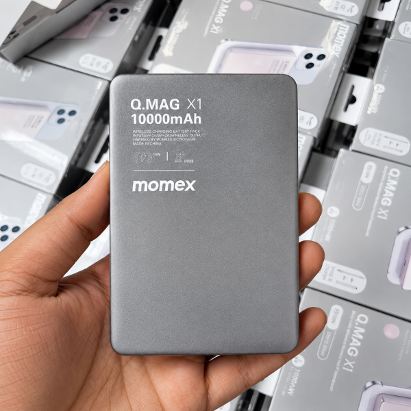 .10000mAh magnetic wireless Battery Pack momex .Ultra Slim Q.MAG X1. 15W    . বাংলাদেশের সবচাইতে কম প্রাইজে| অফার থাকবে আগামী 3দিন|