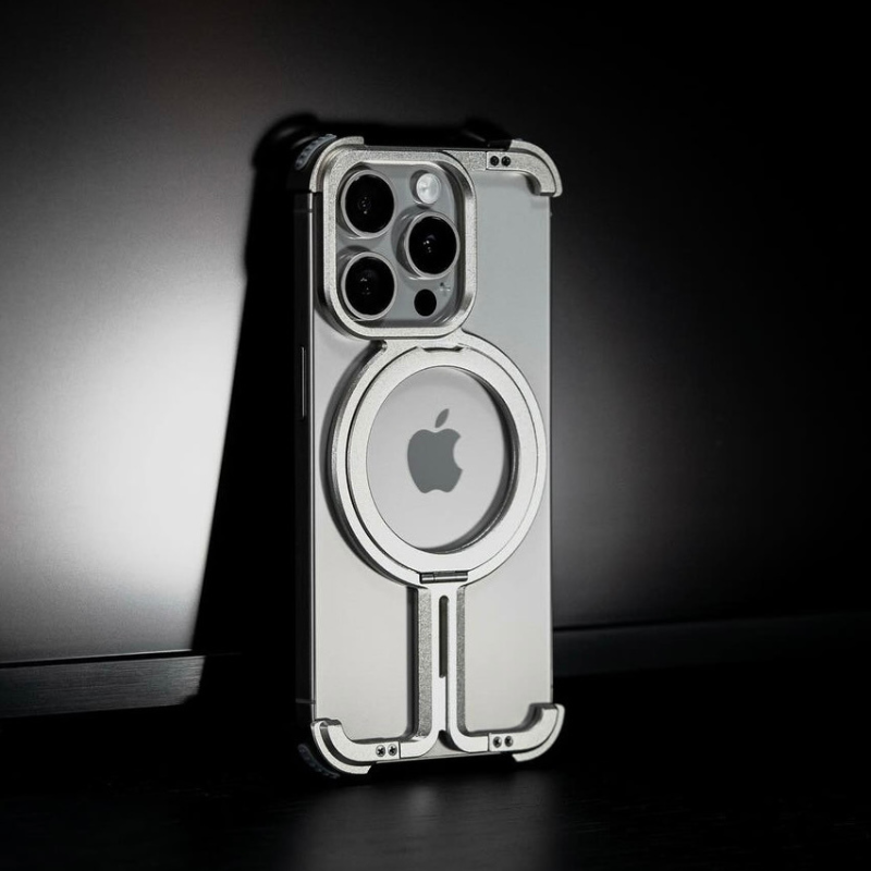 Flexible Shockproof Highly Metal Protective Pivot Guard Werless Magnetic Ring Stand Anti scratch Case