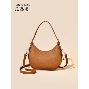 Women’s High-end Underarm All-match Crossbody Bag and Shoulder Bag (Brown)