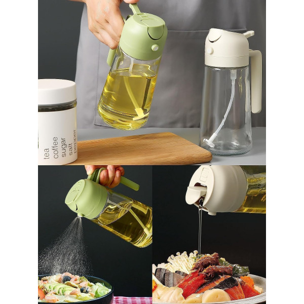2 in 1 Oil Sprayer and Oil Dispenser Bottle (গ্লাস বডি)