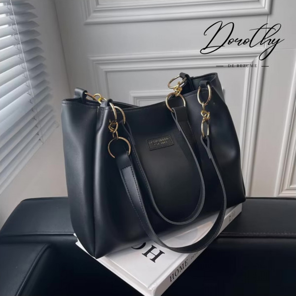 Premium Quality Women PU Leather Handbag (black)
