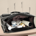 Office - Travel Tote Bag with Lunch Compartment Laptop Bag (Black)