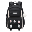 Kids Backpack Children School Bags Waterproof Primary Schoolbag Book Bag (black-1)