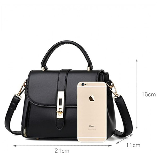 High Quality Kangaroo 4 Handbag-( Black )