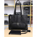 Office - Travel Tote Bag with Lunch Compartment Laptop Bag (Black)