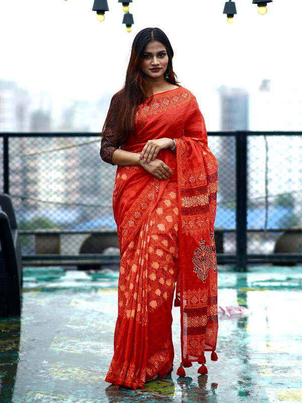 এক্সক্লুসিভ ব্লক শাড়...
