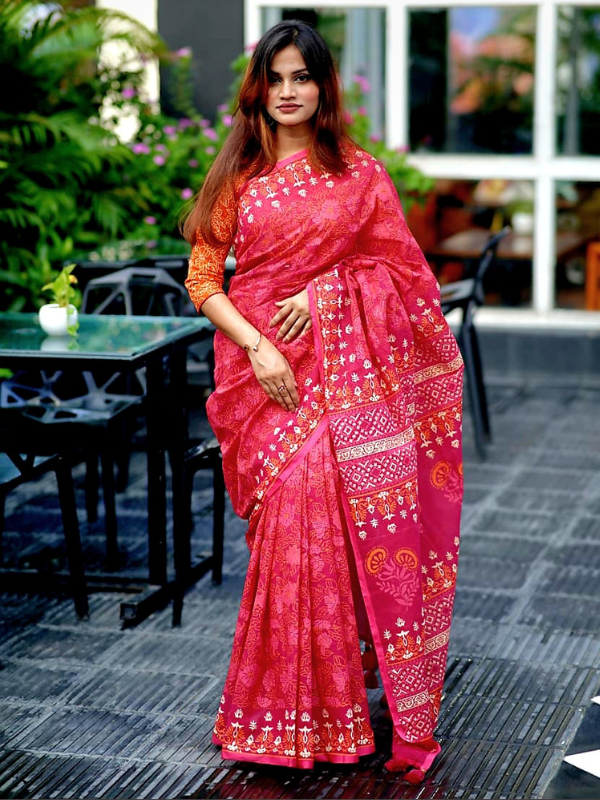 এক্সক্লুসিভ ব্লক শাড়...