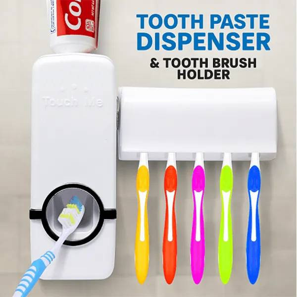 Brush holder with pest dispensery