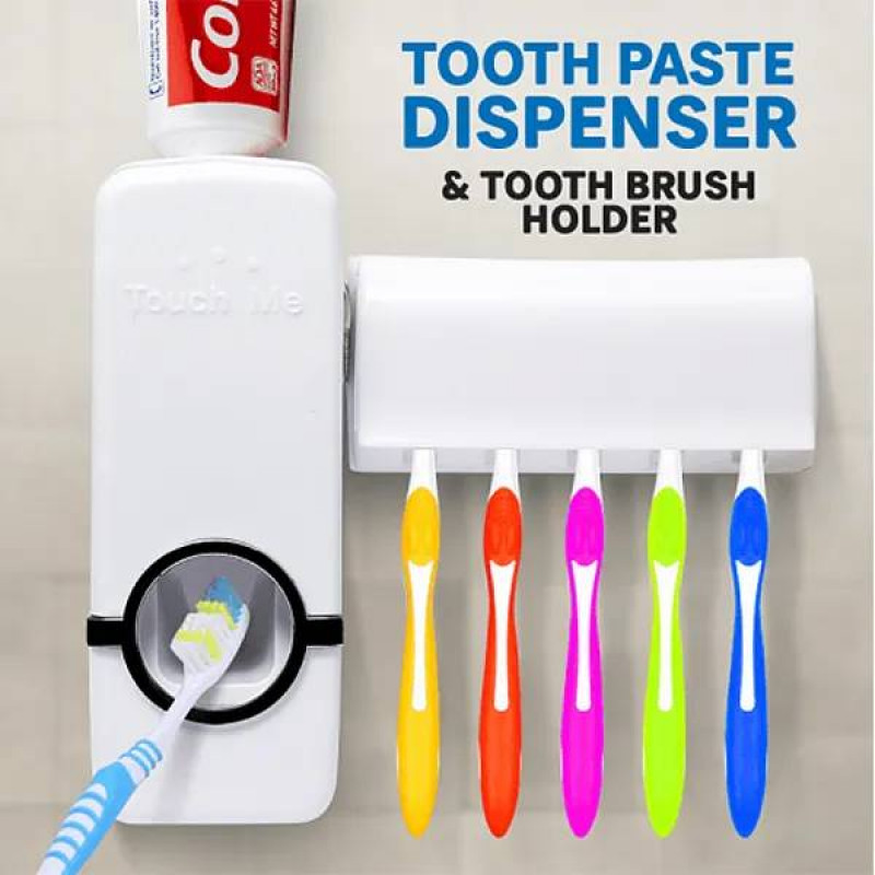 Brush holder with pest dispensery