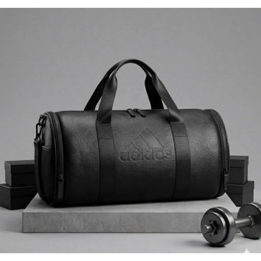 Premium Leather Gym Bag (15 inch) Adidas