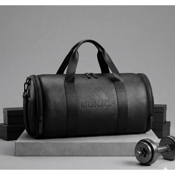Premium Leather Gym Bag (15 inch) Adidas