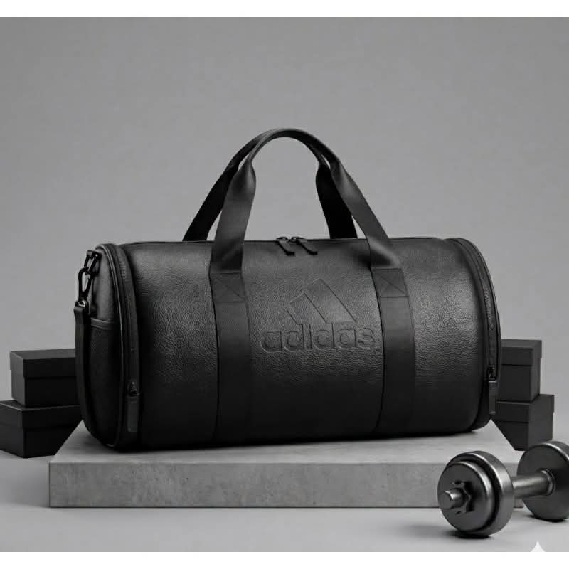 Premium Leather Gym Bag (15 inch) Adidas