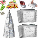 ৪০ পিস ( ২.৫ কেজি) Aluminum Foil Zip Lock Food Storage Bag