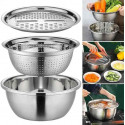 3 IN 1 VEGETABLE CUTTER WITH DRAIN BASKET  
