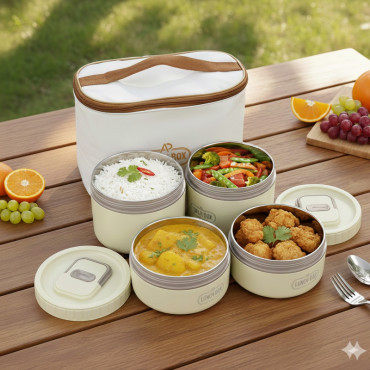 4 Layer Lunch Box Se...