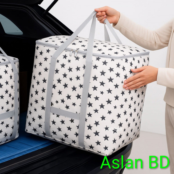 ২ পিস Premium Quality King Size Printed Storage & Travel Bag