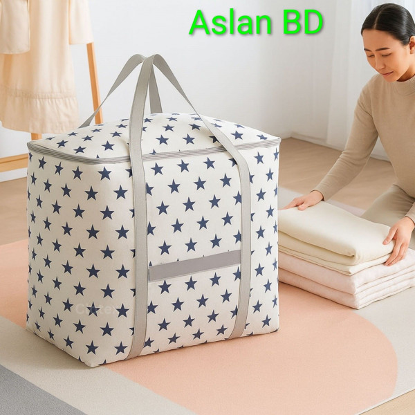 ১ পিস Premium Quality King Size Printed Storage & Travel Bag