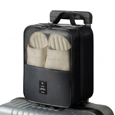 Black-Waterproof Shoe Bags for Travel Bag for Packing Portable Shoe Cubes