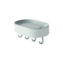 soap holder with hook ( Light Blue )
