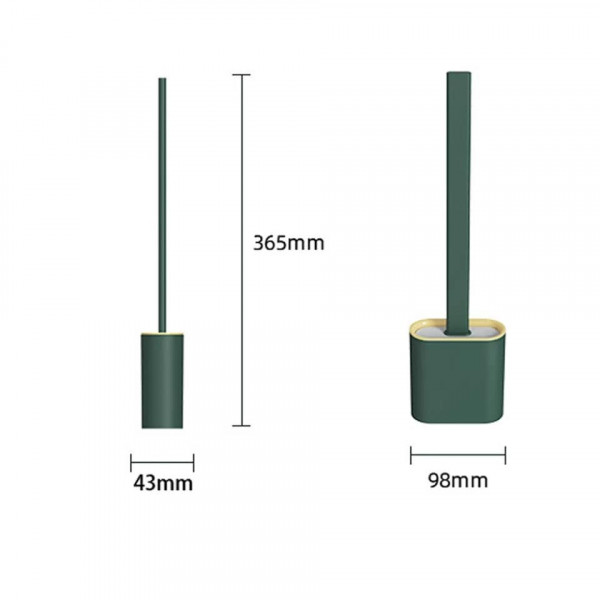 ( 1 pis ) Flexible selicon toilet brush