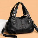 Premium 3 Layer Women Handbag(Black)