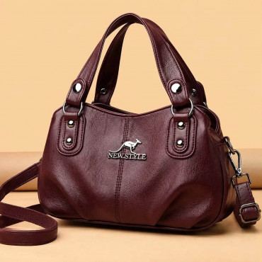 Premium 3 Layer Women Handbag(Meroon)