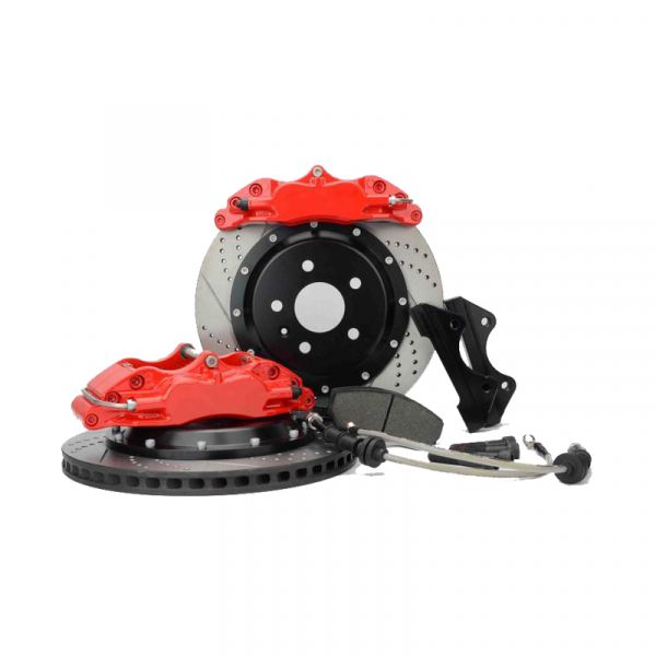 Automobile brake disk with caliper stock photo
