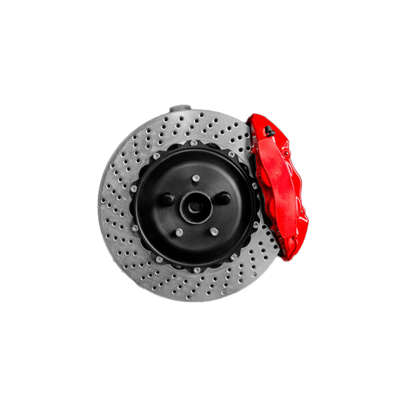 Automobile brake disk with caliper stock photo