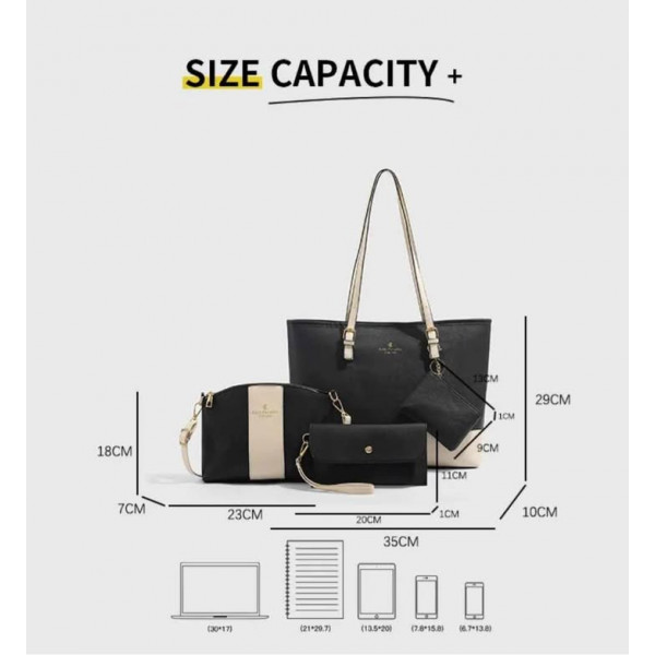 4 Pcs Combo Set (Black)