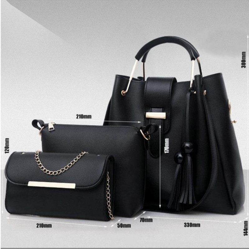 3 Pcs Combo Set (Black)