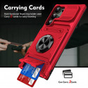 Samsung Galaxy Protective Shockproof Rugged Military Grade Drop Protection with Card Slots Kickstand Phone Case for Samsung