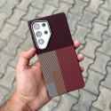 LUXO Life Carbon Fiber Texture Matte Bumper Case For Samsung Galaxy
