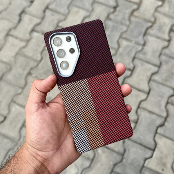 LUXO Life Carbon Fiber Texture Matte Bumper Case For Samsung Galaxy