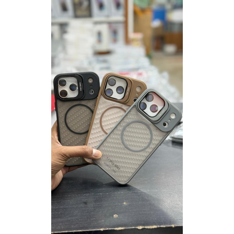 CasePro Hollow Cooling Magnetic Case with Metal Camera Glass Window Case for iPhone