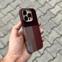 LUXO Life Carbon Fiber Texture Matte Bumper Case For iPhone