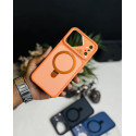 Magnetic Charging Ring Stander Full Cover Hybrid Anti-Slip Hard PC Soft TPU Phone Case for iPhone