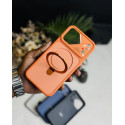 Magnetic Charging Ring Stander Full Cover Hybrid Anti-Slip Hard PC Soft TPU Phone Case for iPhone