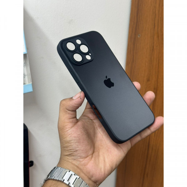AG Frosted Glass Anti-Glare iPhone Case with Lens Protector 