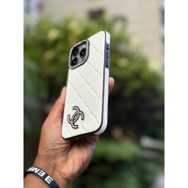 Luxury Leather Design Chanel Classic Phone Case for iPhone