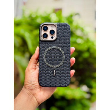 BIGC Super Finish PU Leather Magsafe Supported Case for iPhone
