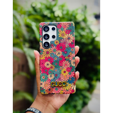 World Famous Branded Floral Print Gucci Style Case for Samsung Galaxy