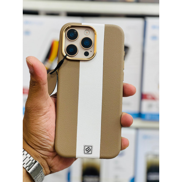 Super Finish Two Colors PU Leather Case for iPhone