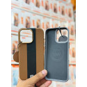 Super Finish Two Colors PU Leather Case for iPhone