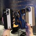 Super Finish Two Colors PU Leather Case for iPhone