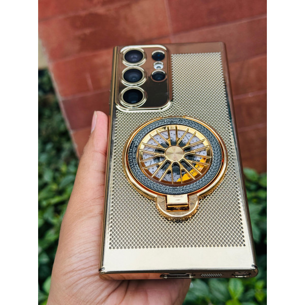 Spinner Heat Dissipation Kickstand Case For Samsung Galaxy