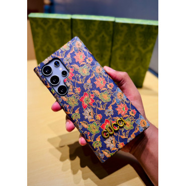 World Famous Branded Floral Print Gucci Style Case for Samsung Galaxy